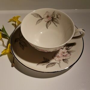 Ancestral Translucent China Vintage Tea Cup And Saucer